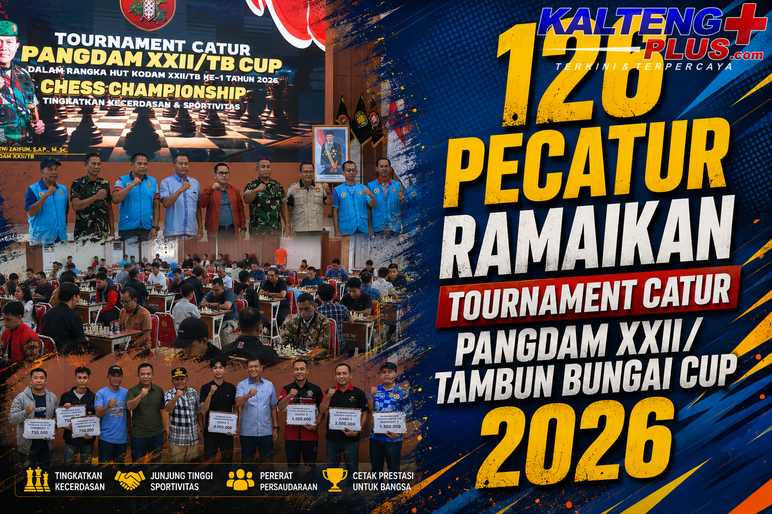 126 pecatur ramaikan tournament catur pangdam xxiitambun bungai cup 2026