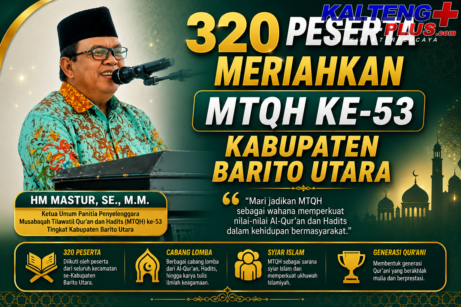 320 peserta meriahkan mtqh ke 53 kabupaten barito utara