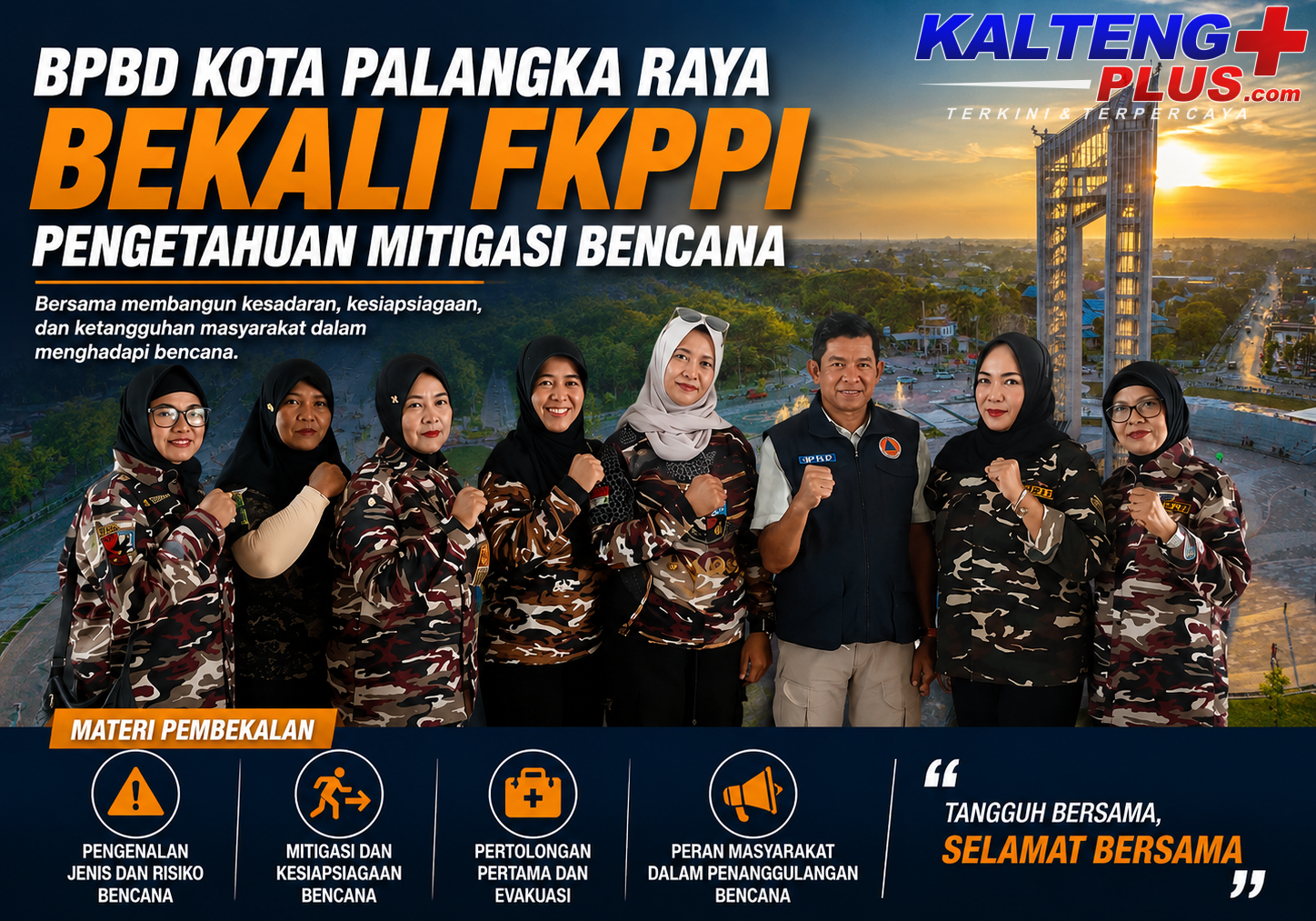 BPBD Palangka Raya Bekali FKPPI Pengetahuan Mitigasi Bencana