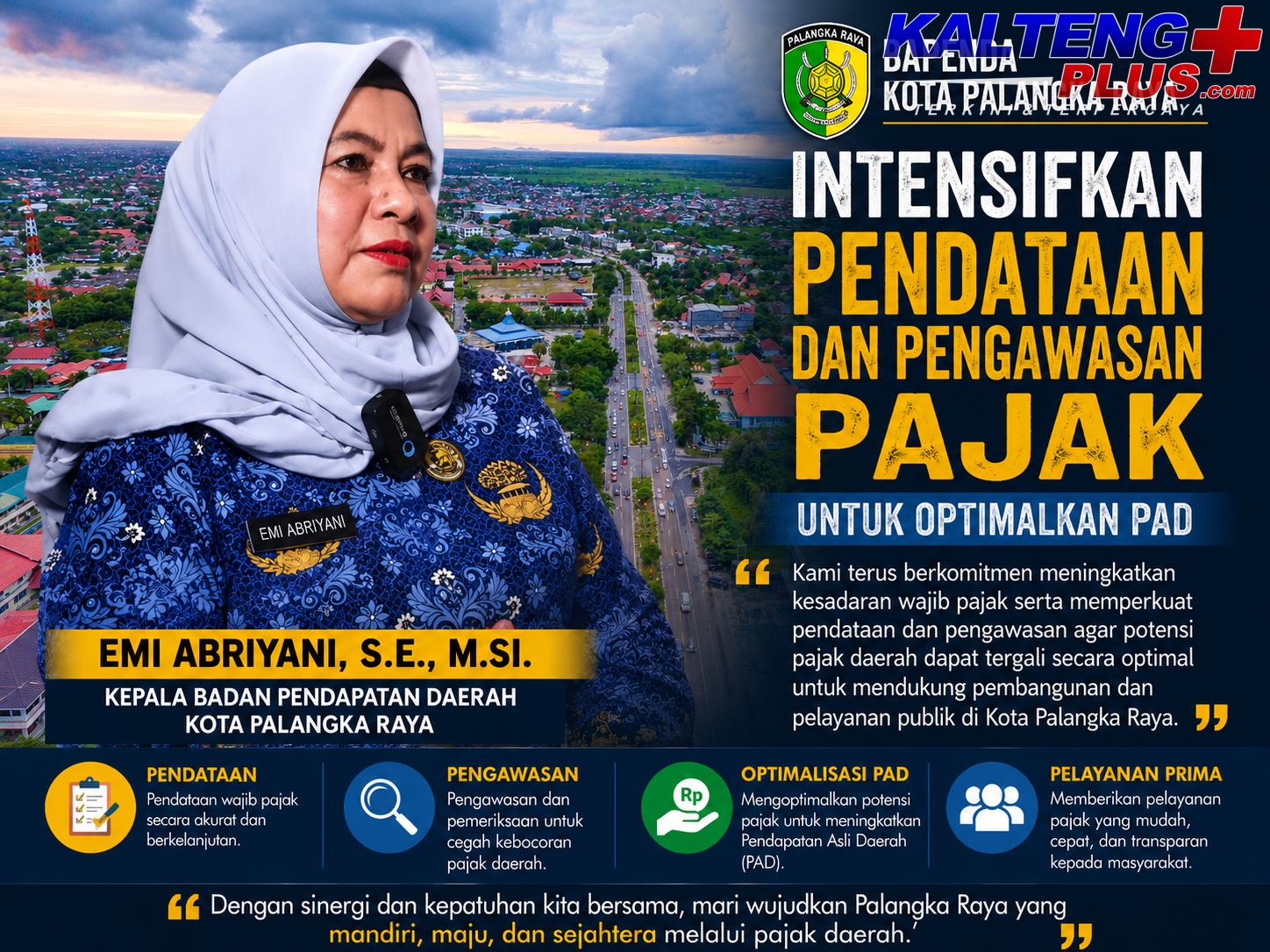 Bapenda Palangka Raya Intensifkan Pendataan dan Pengawasan Pajak untuk Optimalkan PAD
