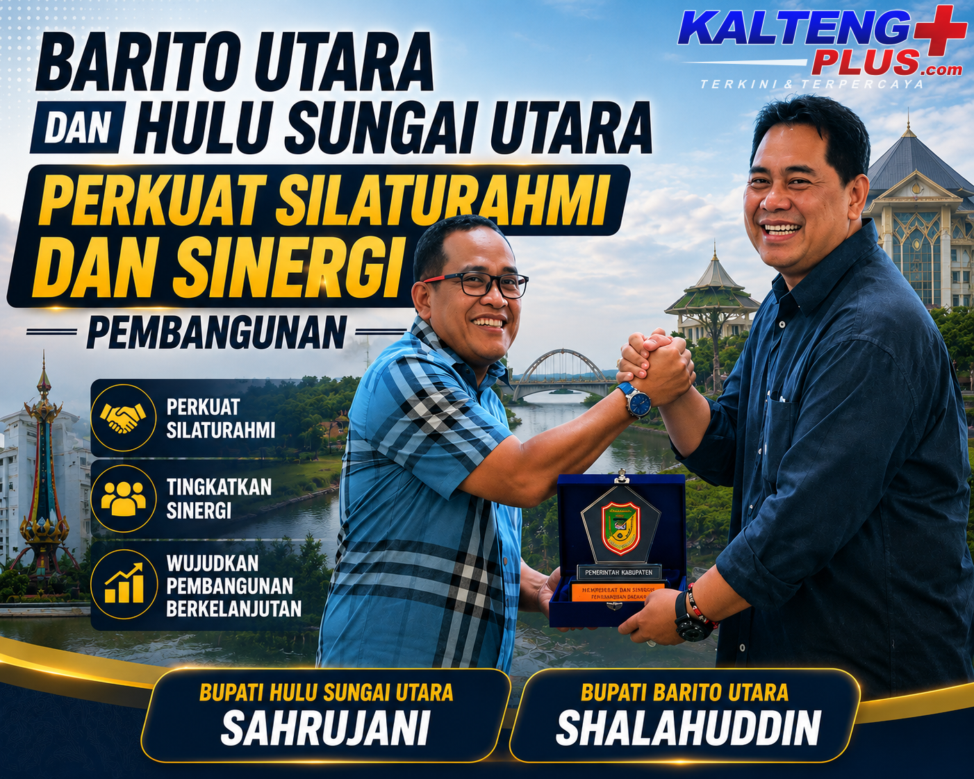 Barito Utara dan Hulu Sungai Utara Perkuat Silaturahmi dan Sinergi Pembangunan