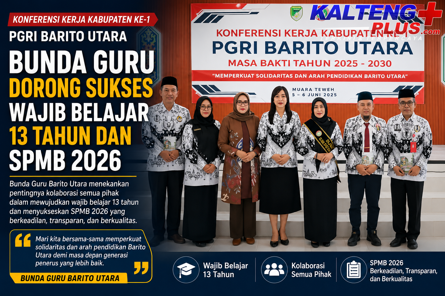 Bunda Guru Barut Dorong Sukses Wajib Belajar 13 Tahun dan SPMB 2026