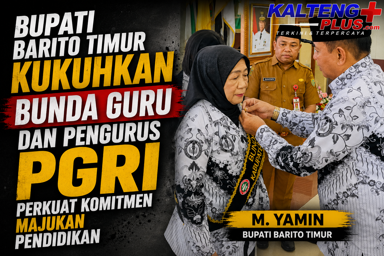 Bupati Barito Timur Kukuhkan Bunda Guru dan Pengurus PGRI Perkuat Komitmen Majukan Pendidikan