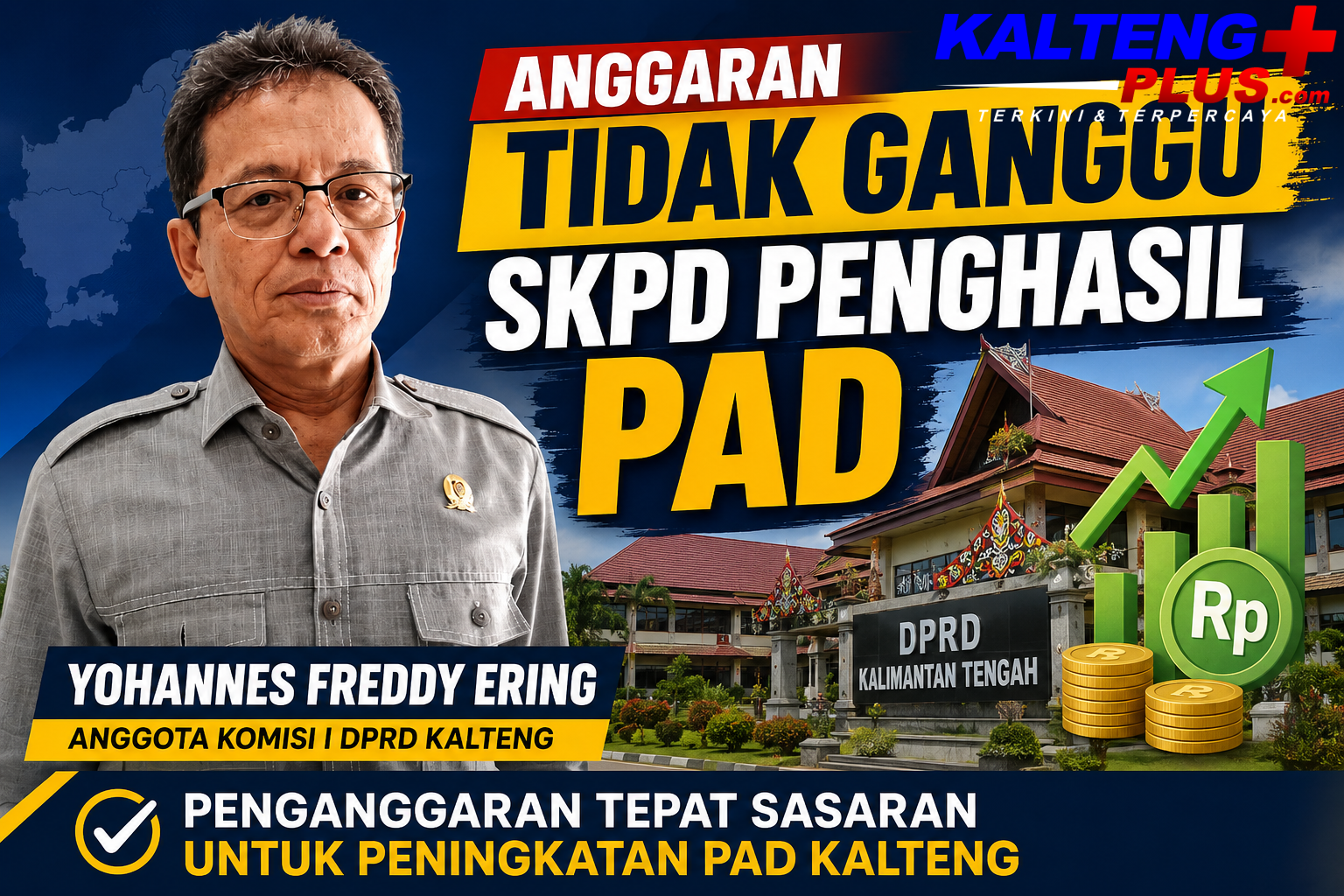 Freddy Ering Minta Efisiensi Anggaran Tidak Ganggu SKPD Penghasil PAD