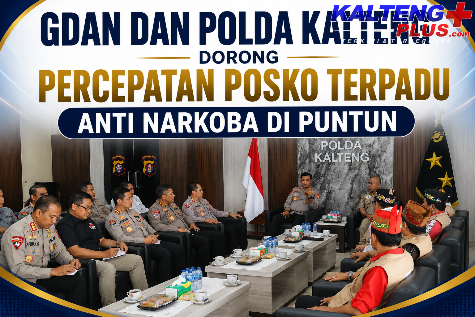 GDAN dan Polda Kalteng Dorong Percepatan Posko Terpadu Anti Narkoba di Puntun