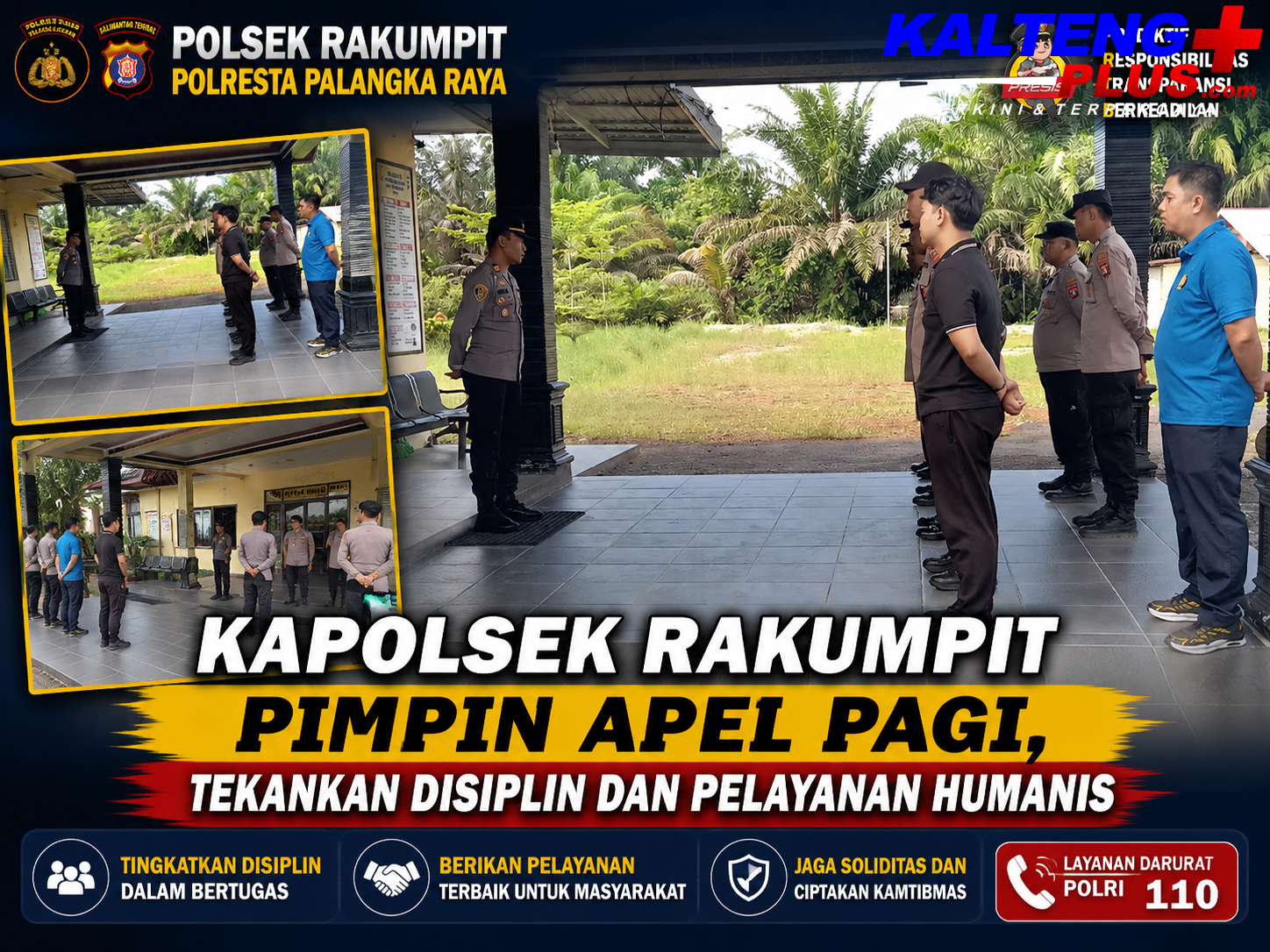 Kapolsek Rakumpit Pimpin Apel Pagi Tekankan Disiplin dan Pelayanan Humanis