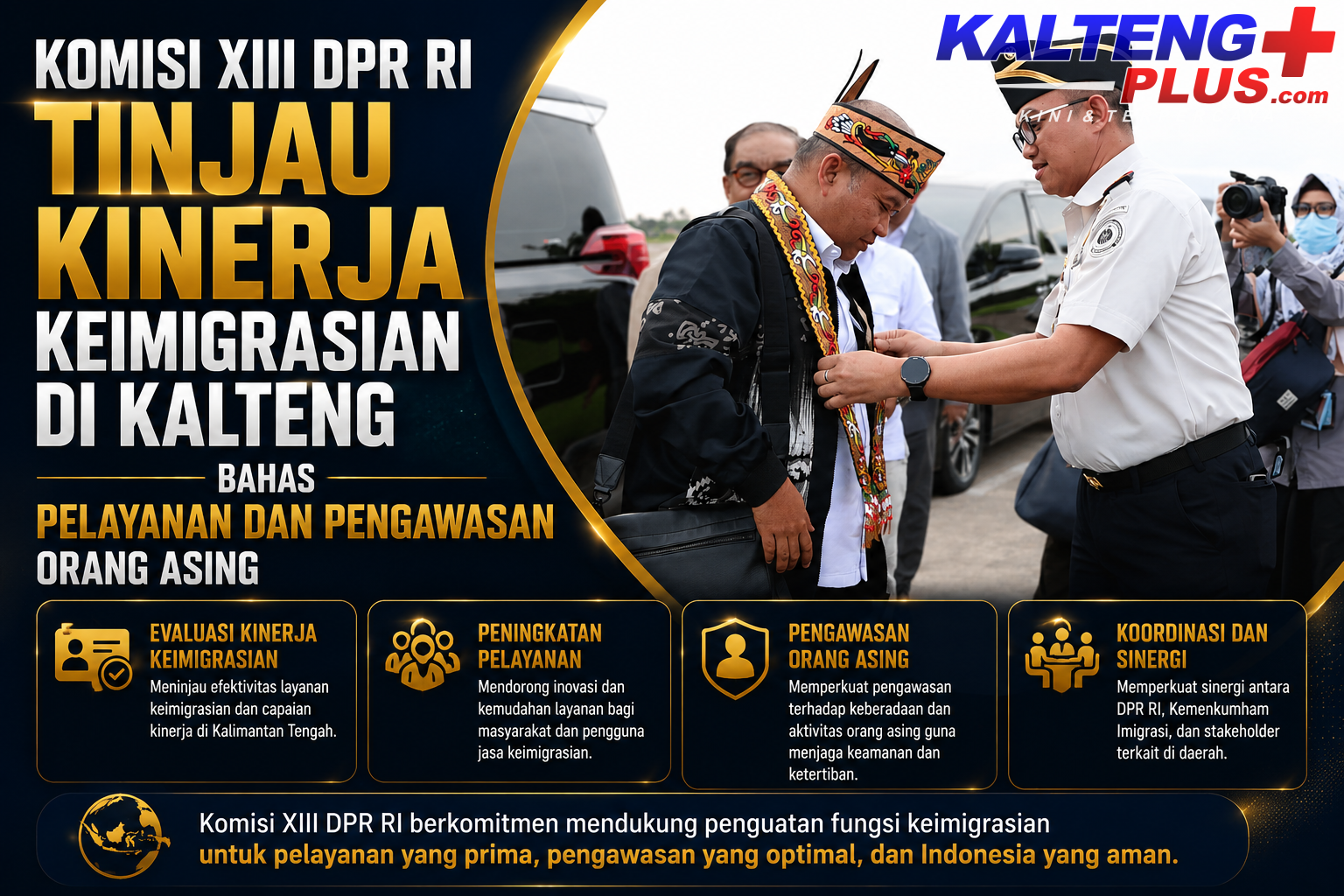 Komisi XIII DPR RI Tinjau Kinerja Keimigrasian di Kalteng Bahas Pelayanan dan Pengawasan Orang Asing