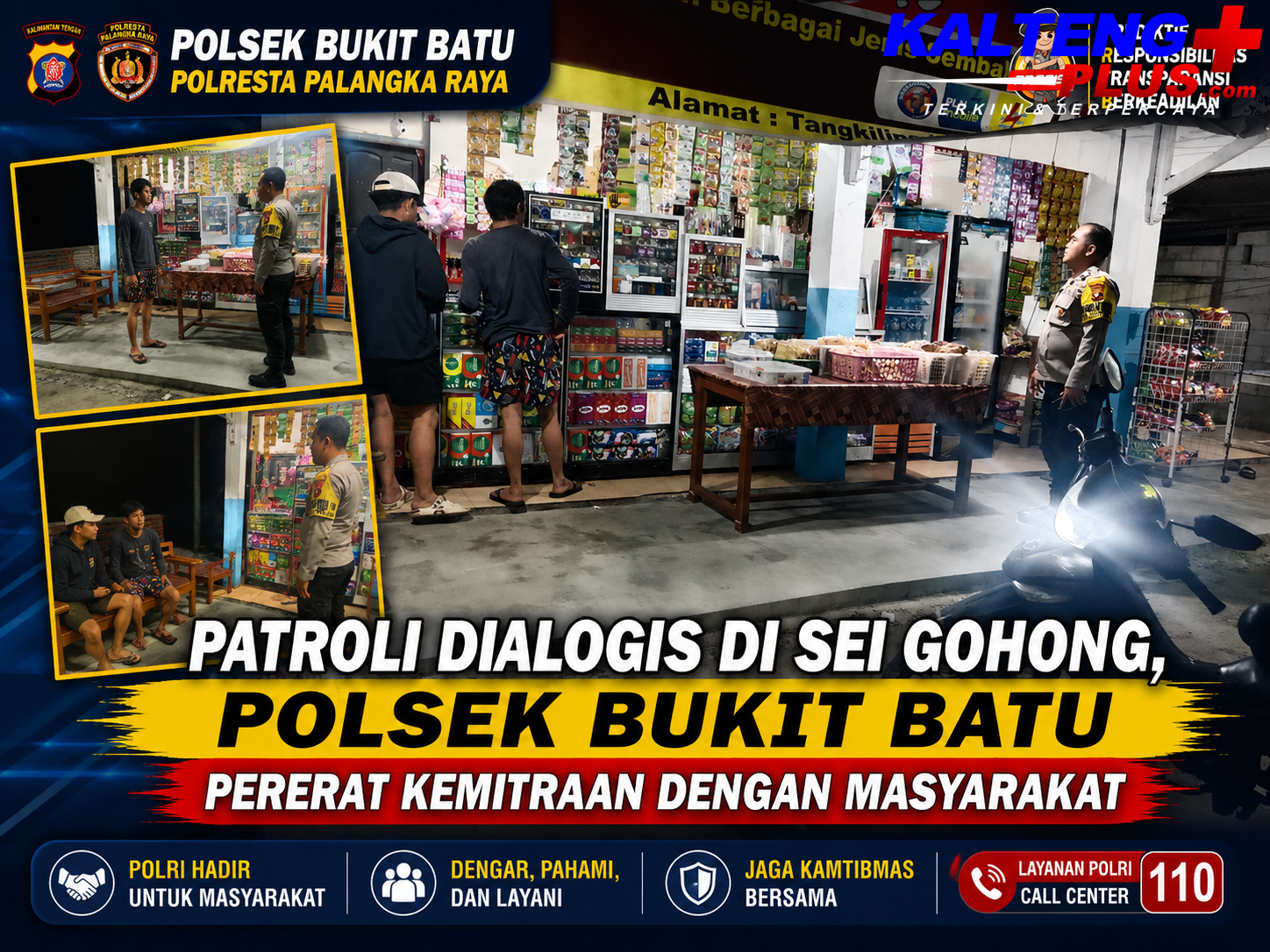 Patroli Dialogis di Sei Gohong Polsek Bukit Batu Pererat Kemitraan dengan Masyarakat