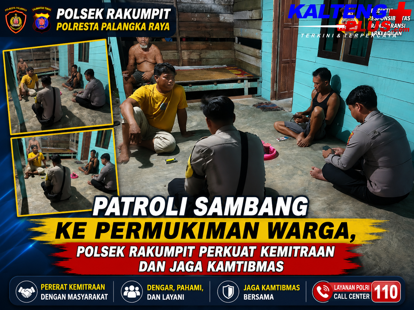 Patroli Sambang ke Permukiman Warga Polsek Rakumpit Perkuat Kemitraan dan Jaga Kamtibmas
