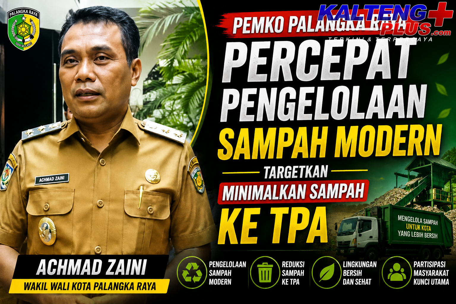Pemko Palangka Raya Percepat Pengelolaan Sampah Modern Targetkan Minimalkan Sampah ke TPA