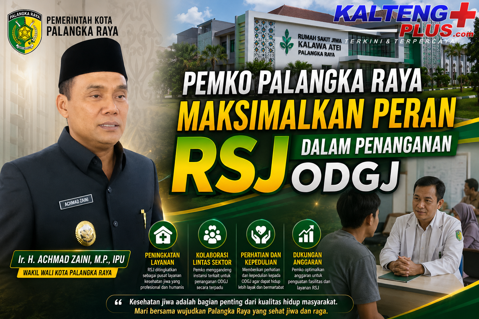 Pemko Palangka Raya Perkuat Penanganan ODGJ melalui Kolaborasi Lintas Sektor