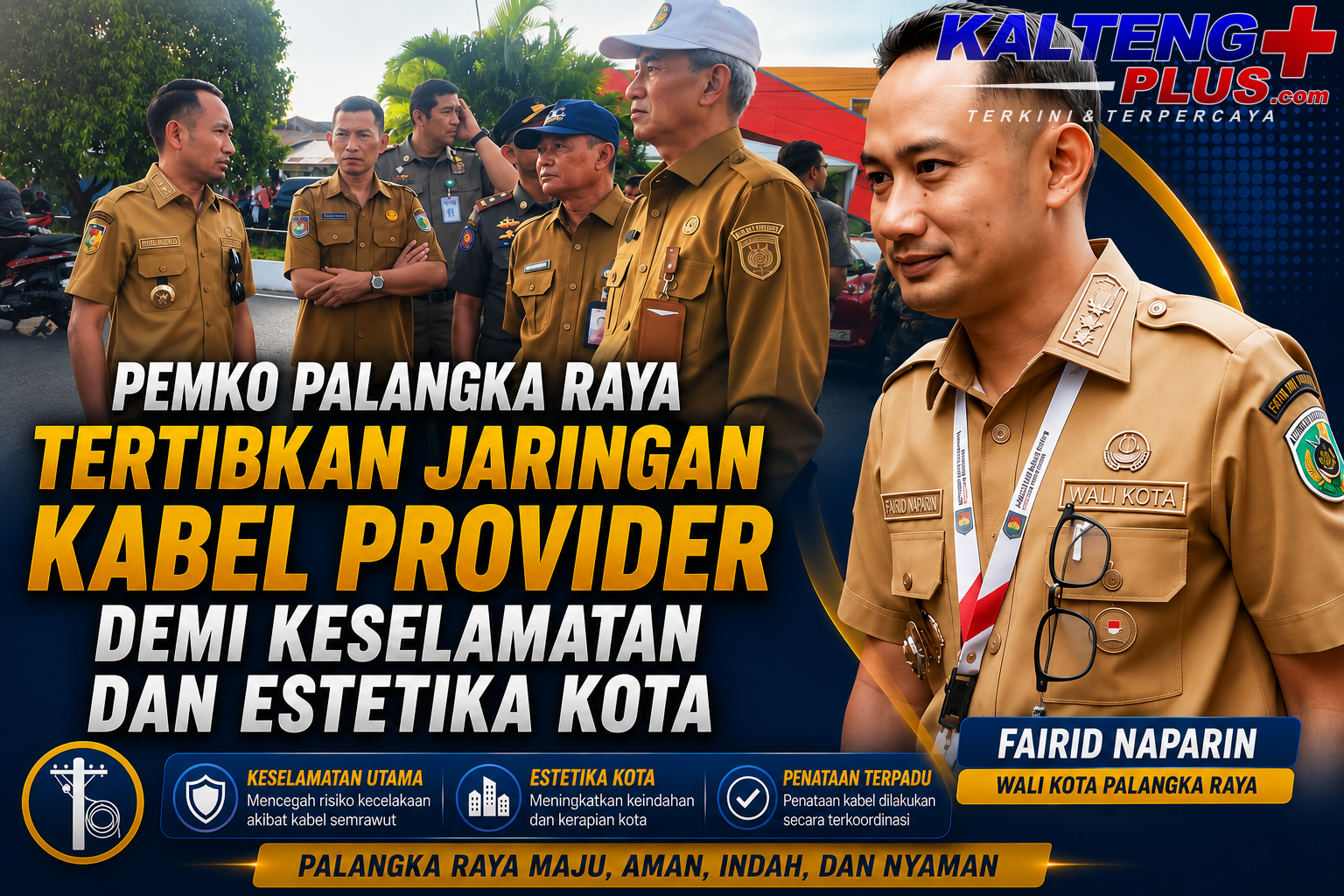 Pemko Palangka Raya Tertibkan Jaringan Kabel Provider Demi Keselamatan dan Estetika Kota 2