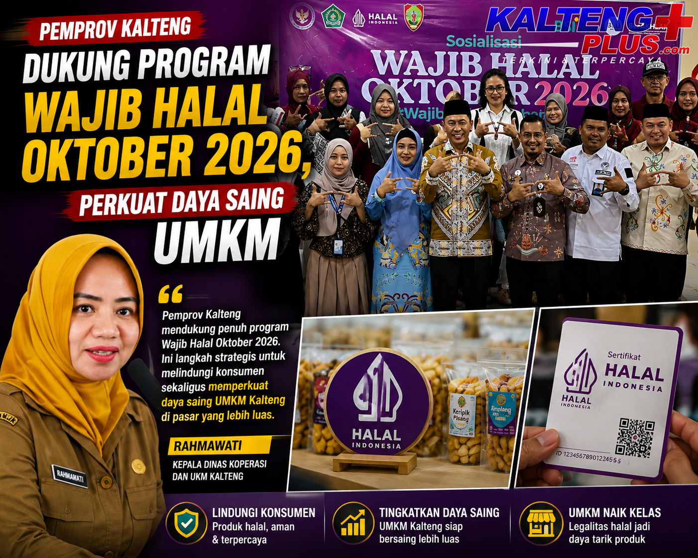 Pemprov Kalteng Dukung Program Wajib Halal Oktober 2026 Perkuat Daya Saing UMKM