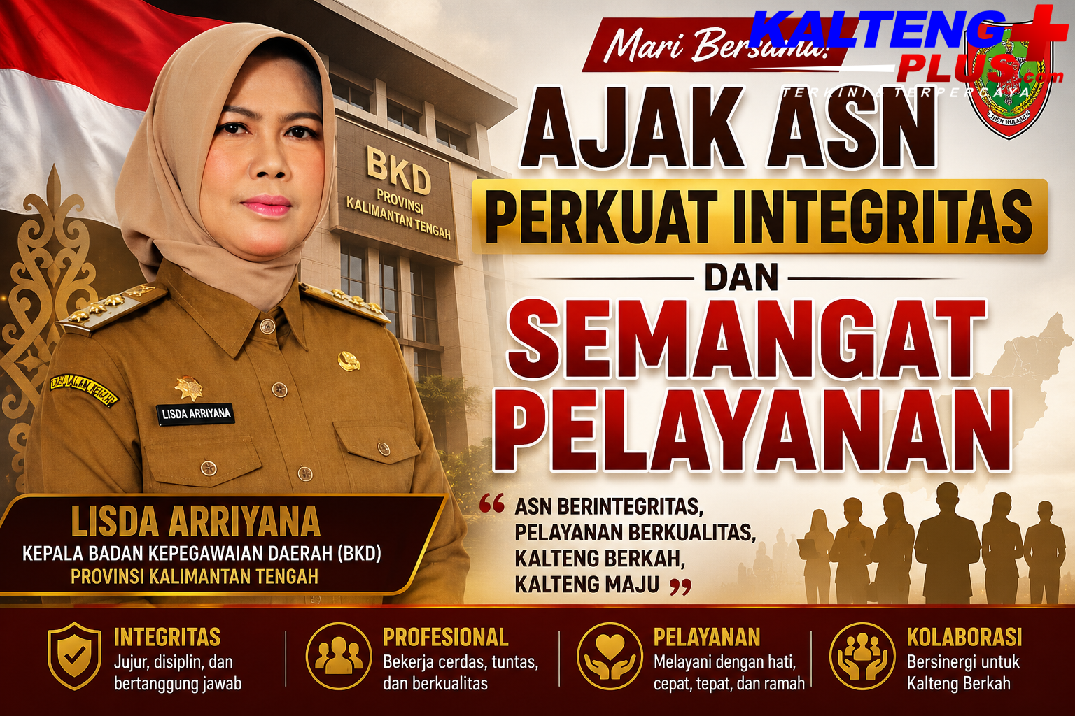 Pimpin Upacara Harlah Pancasila Kepala BKD Kalteng Ajak ASN Perkuat Integritas dan Semangat Pelayanan