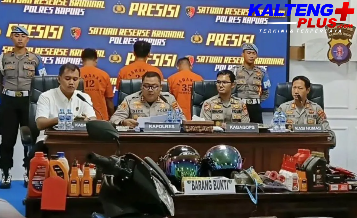 Polres Kapuas Ringkus Komplotan Curas Lintas Provinsi Belasan Kasus 3C Berhasil Diungkap