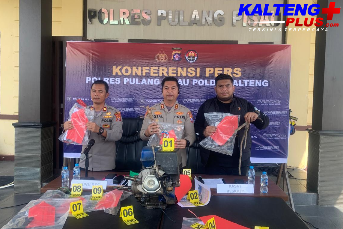 Polres Pulang Pisau Ungkap Pencurian Kabel Rp552 Juta Tujuh Pelaku Diamankan