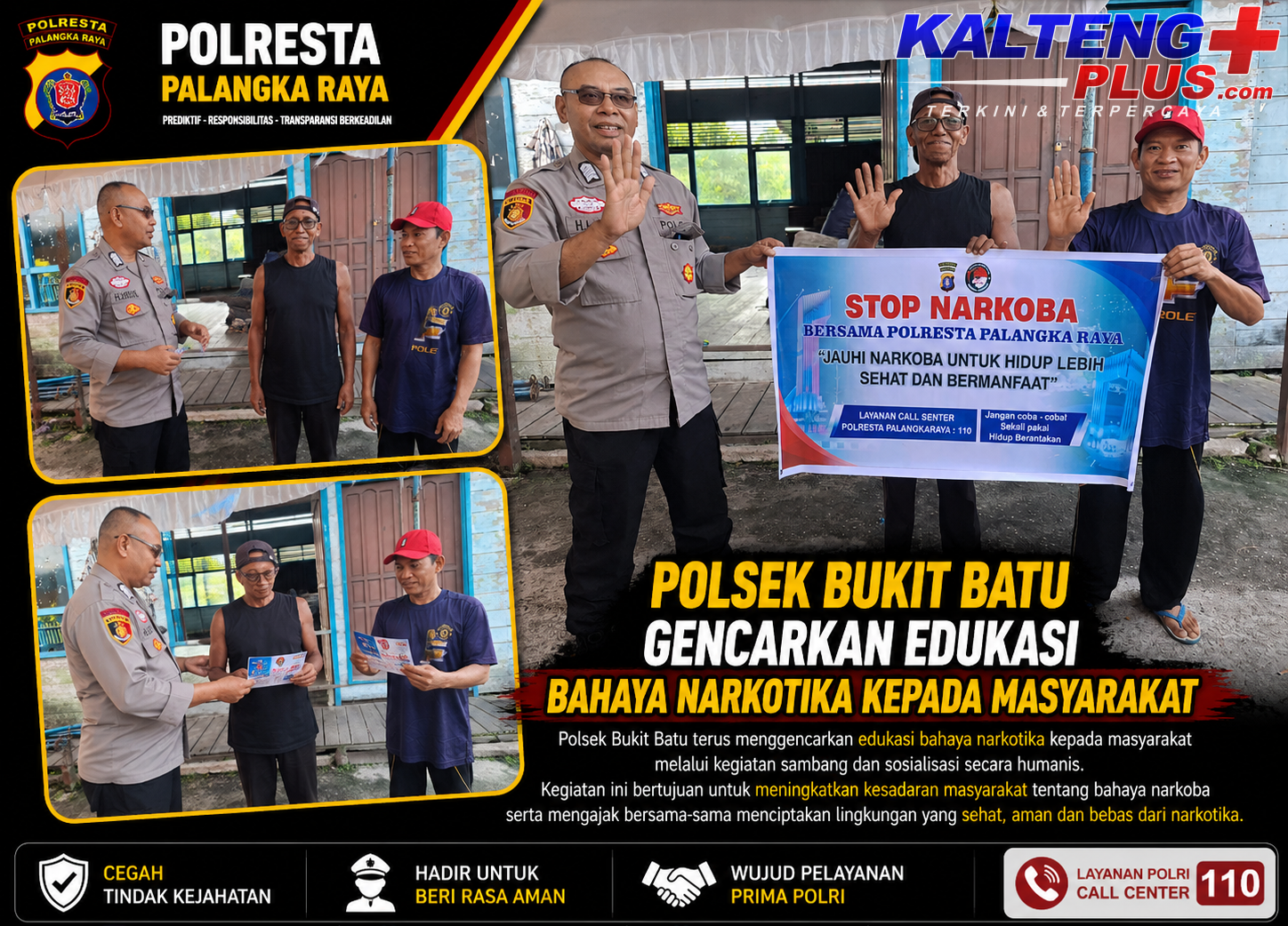 Polsek Bukit Batu Gencarkan Edukasi Bahaya Narkotika kepada Masyarakat
