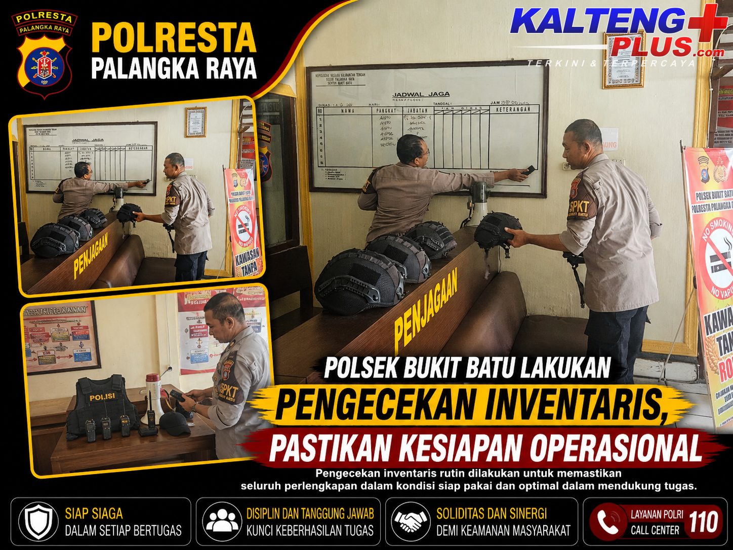 Polsek Bukit Batu Lakukan Pengecekan Inventaris Pastikan Kesiapan Operasional