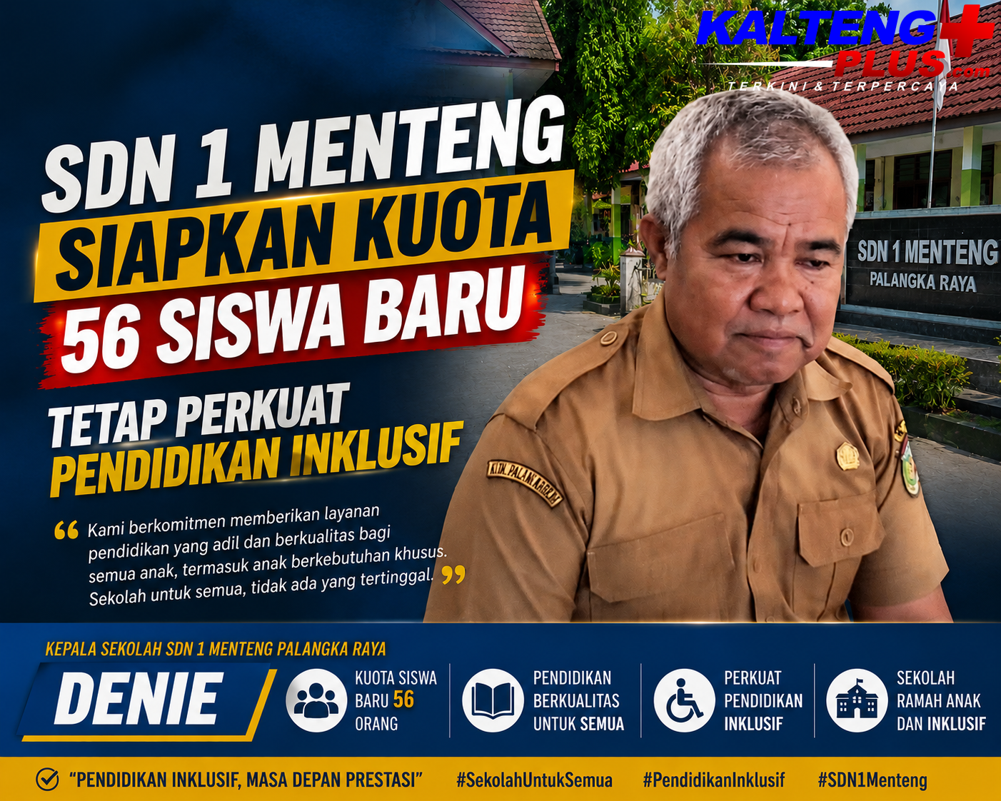 SDN 1 Menteng Siapkan Kuota 56 Siswa Baru Tetap Perkuat Pendidikan Inklusif