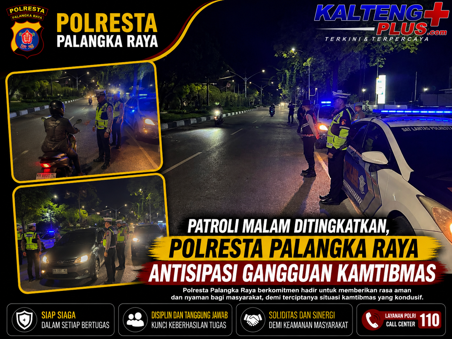 Sambangi Warga Nyaru Menteng Polsek Bukit Batu Sosialisasikan Layanan Darurat 110 2