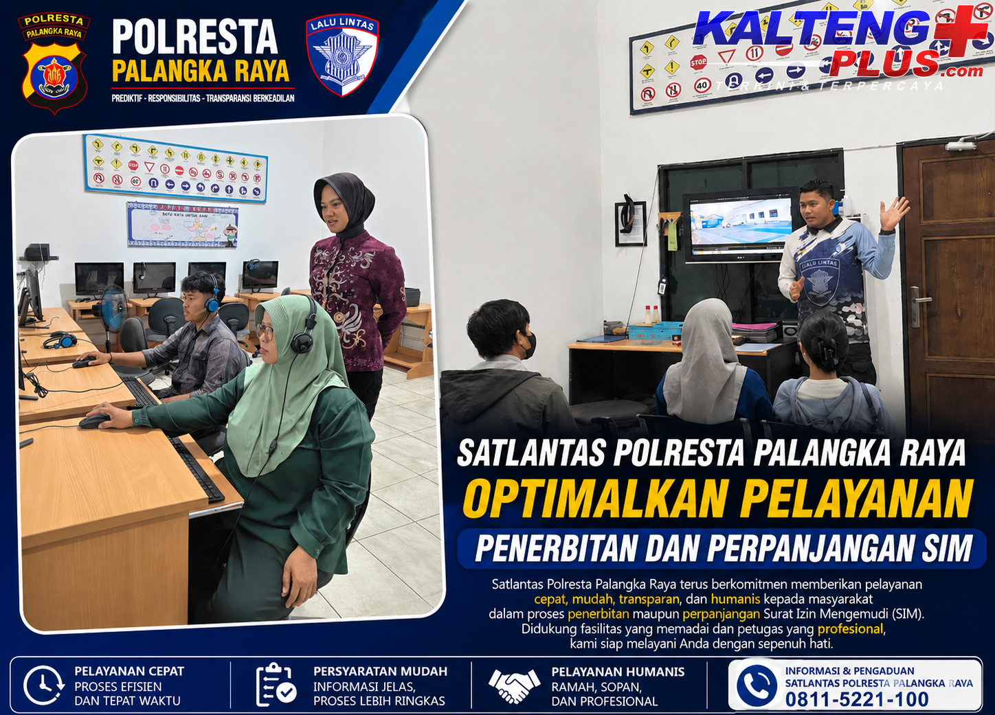 Satlantas Polresta Palangka Raya Tingkatkan Pelayanan Prima Melalui SATPAS