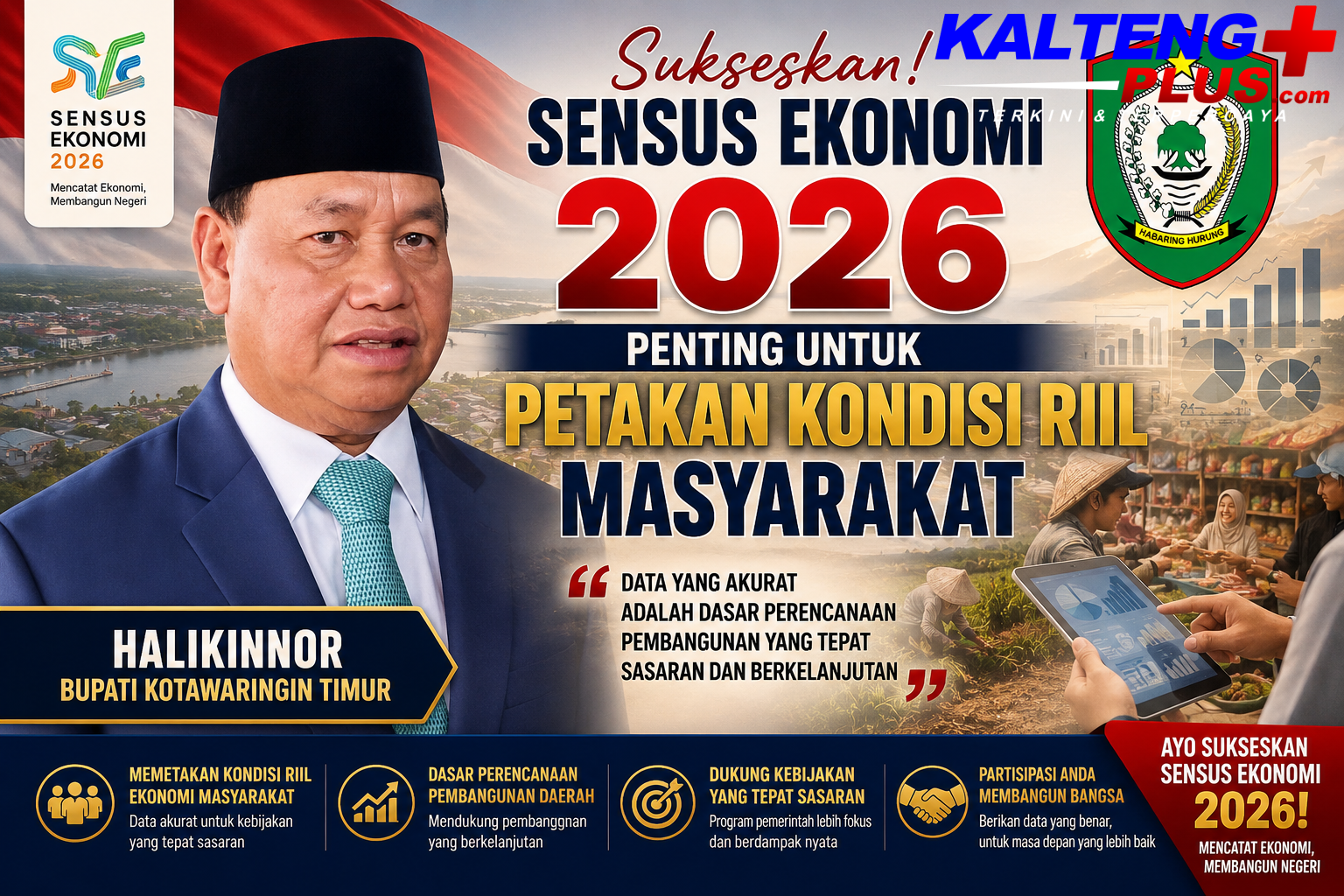Sensus Ekonomi 2026 Penting untuk Petakan Kondisi Riil Masyarakat