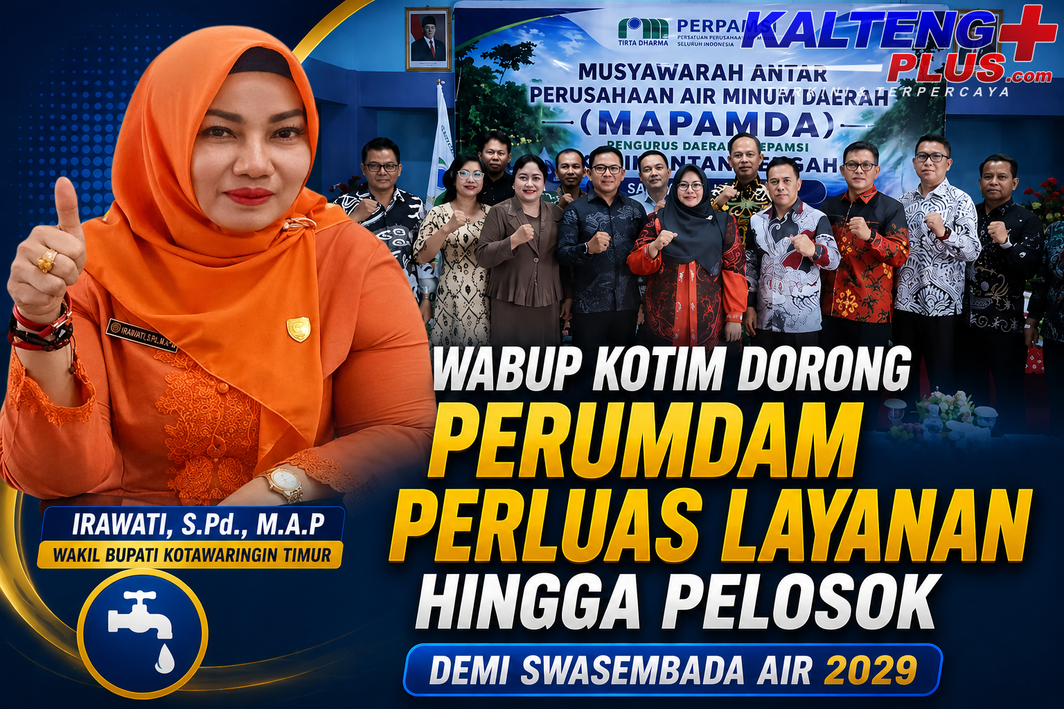 Wabup Kotim Dorong Perumdam Perluas Layanan hingga Pelosok Demi Swasembada Air 2029