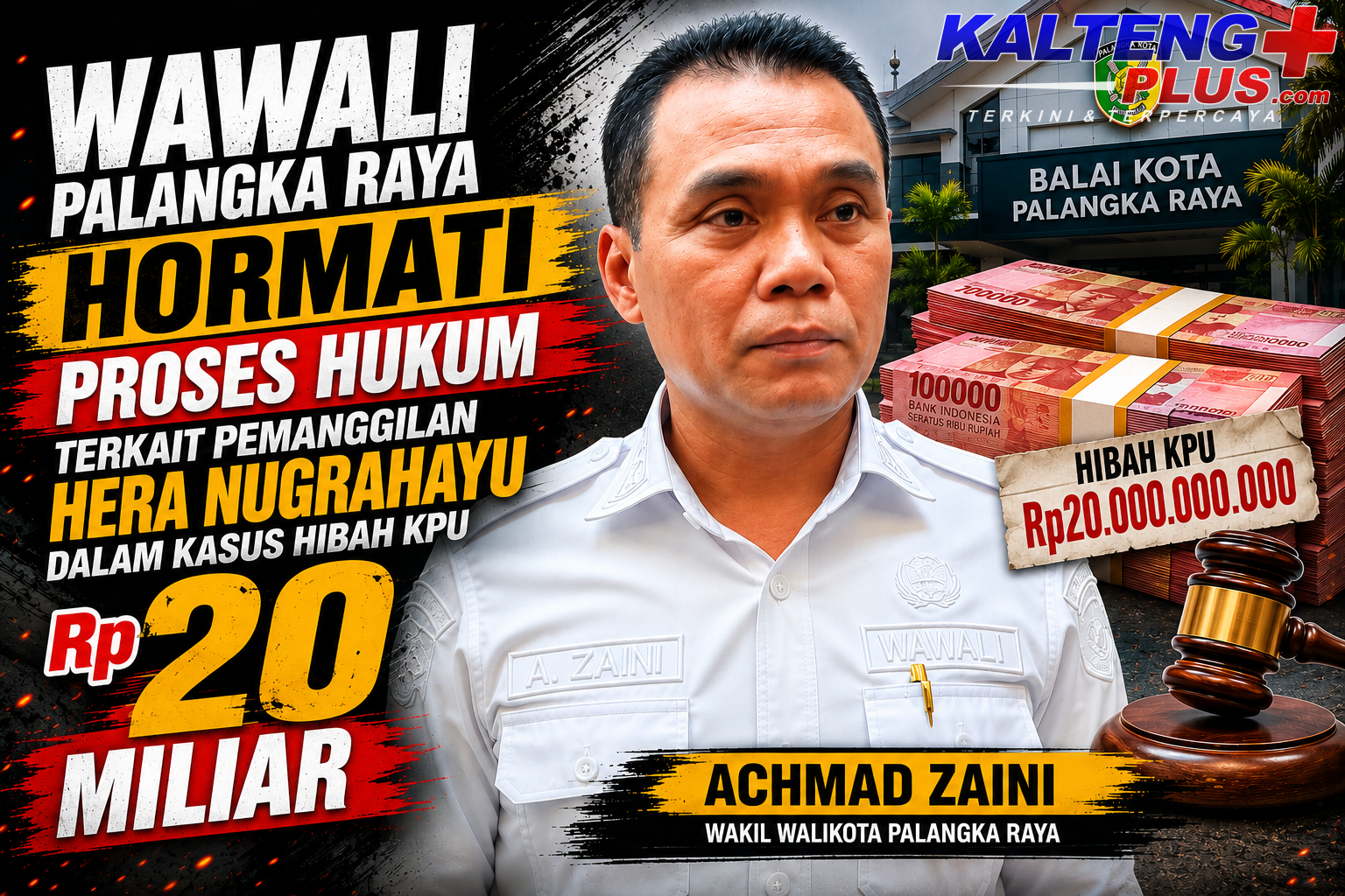 Wawali Palangka Raya Hormati Proses Hukum Terkait Pemanggilan Hera Nugrahayu dalam Kasus Hibah KPU Rp20 Miliar