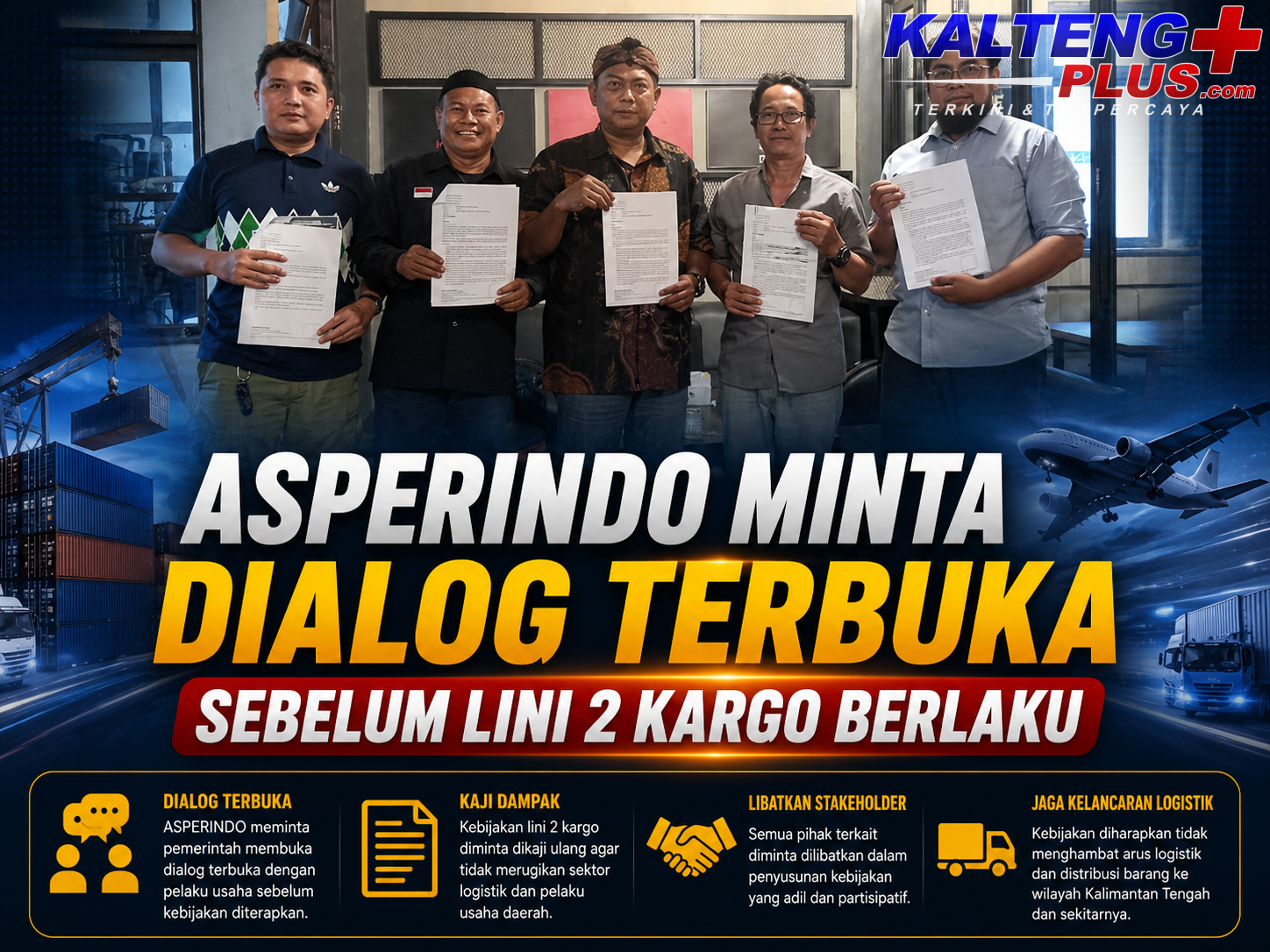 asperindo kalteng minta penerapan lini 2 kargo bandara tjilik riwut dikaji ulang