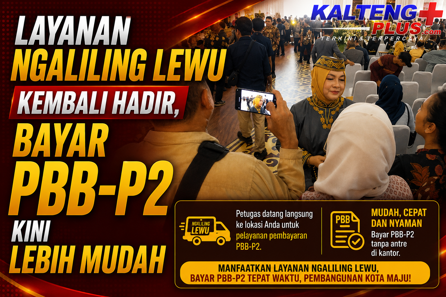 bapenda palangka raya kembali hadirkan layanan ngaliling lewu permudah pembayaran pbb p2