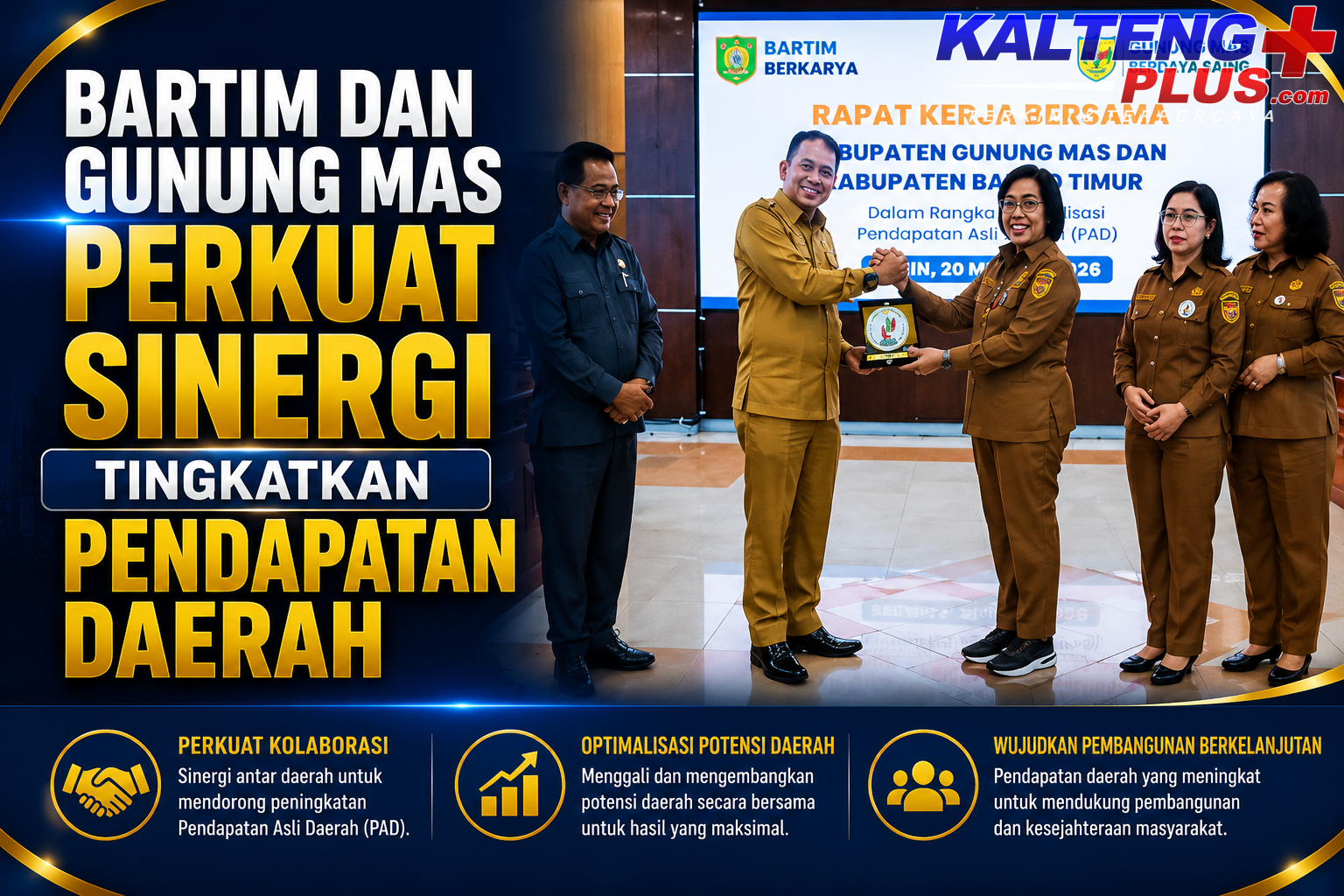 bartim dan gunung mas perkuat sinergi tingkatkan pendapatan daerah