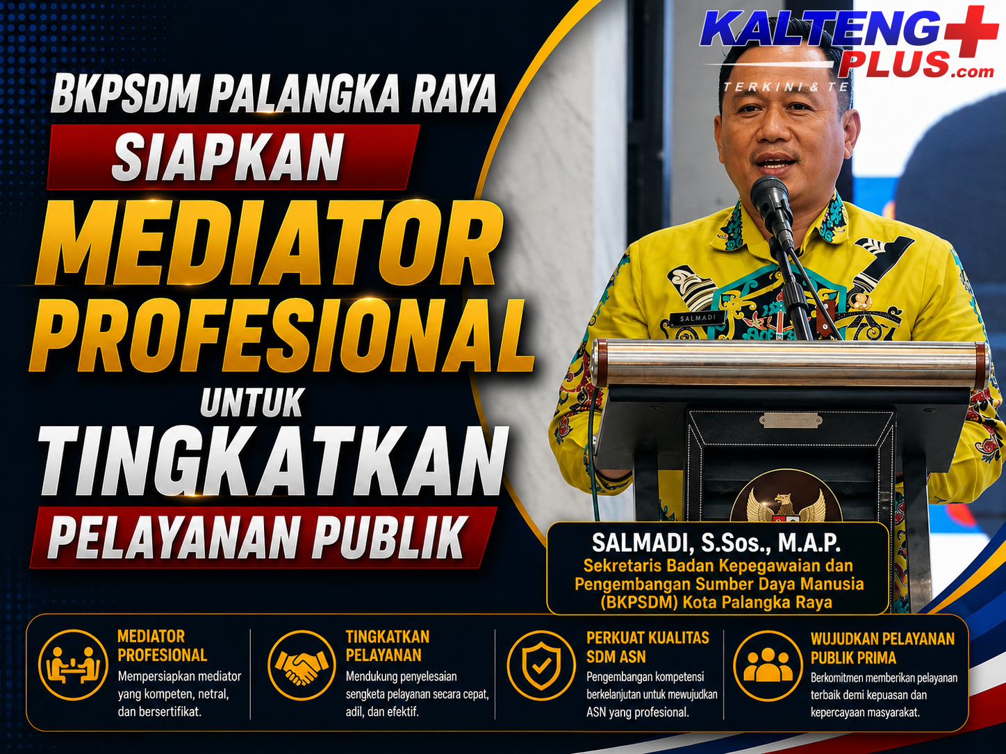 bkpsdm palangka raya perkuat kapasitas mediator untuk wujudkan pelayanan publik yang responsif
