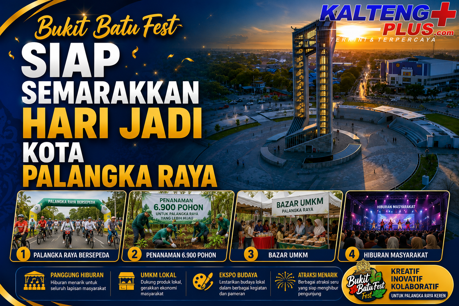 bukit batu fest siap semarakkan hari jadi kota palangka raya