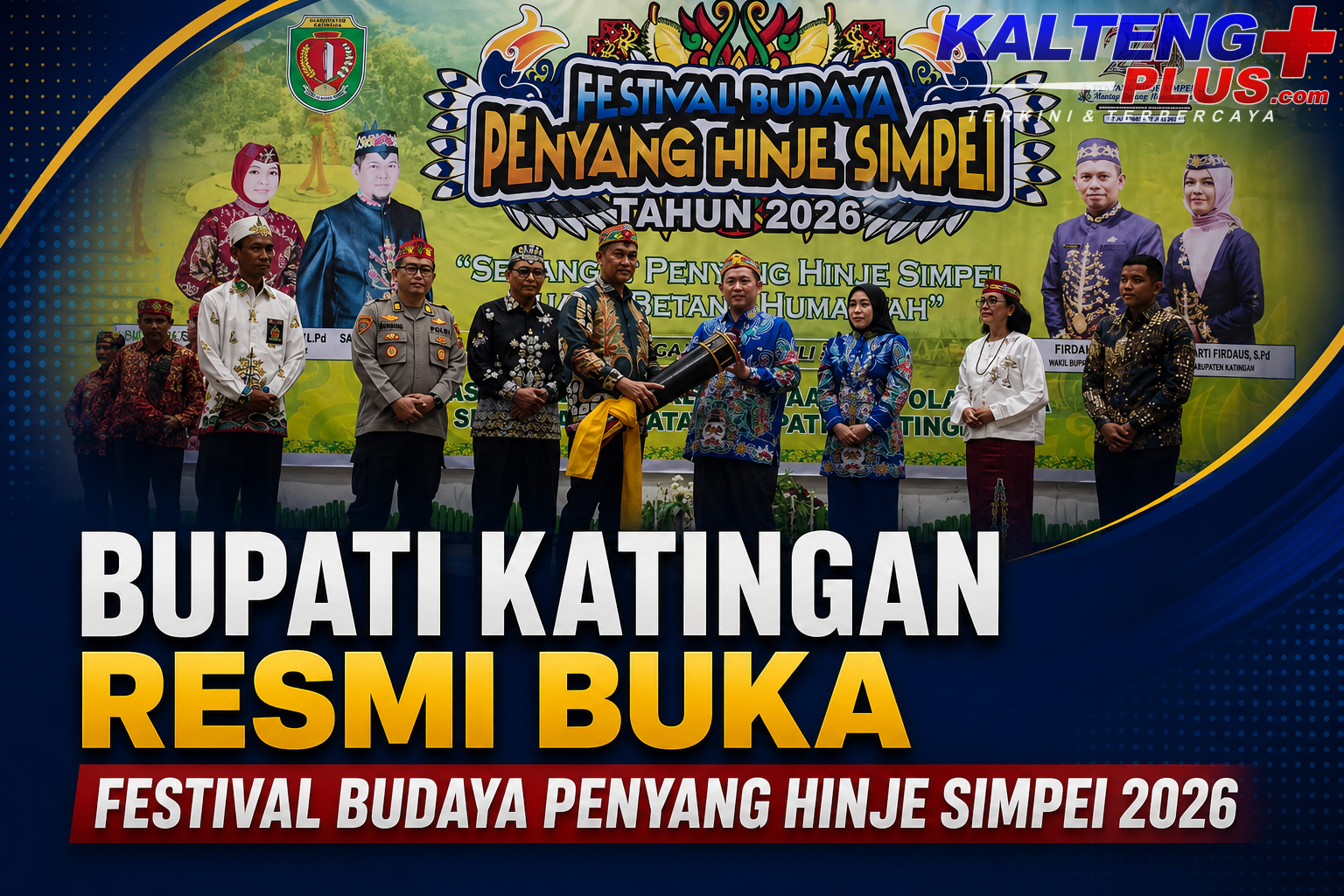 bupati katingan resmi buka festival budaya penyang hinje simpei 2026