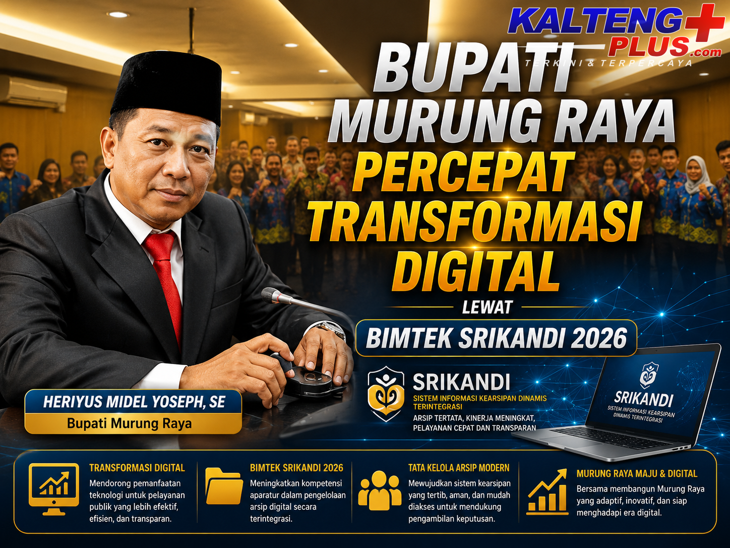 bupati murung raya percepat transformasi digital lewat bimtek srikandi 2026