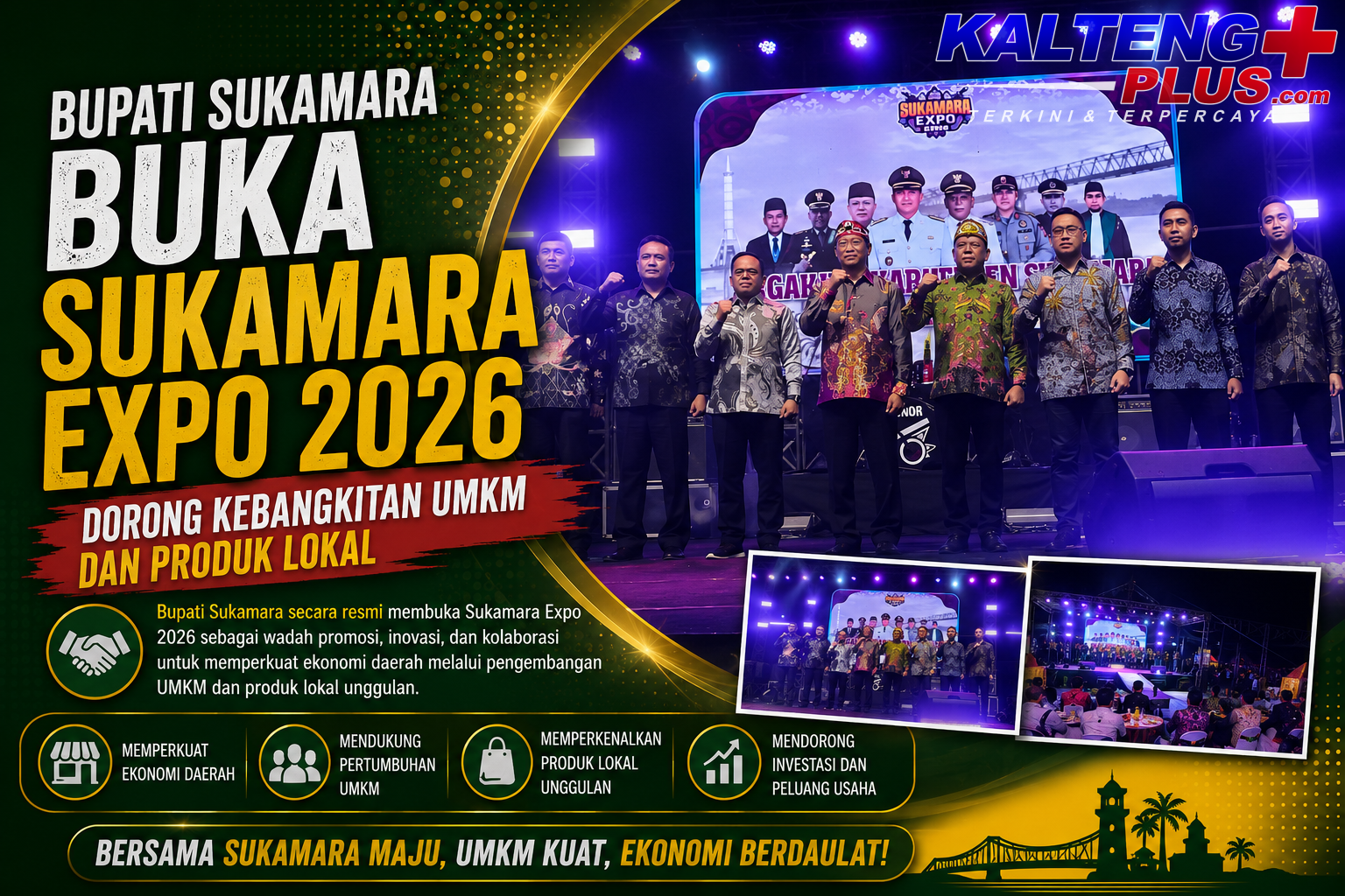 bupati sukamara buka sukamara expo 2026 dorong kebangkitan umkm dan produk lokal