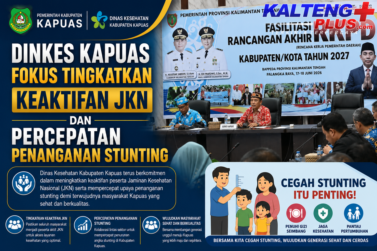 dinkes kapuas fokus tingkatkan keaktifan jkn dan percepatan penanganan stunting
