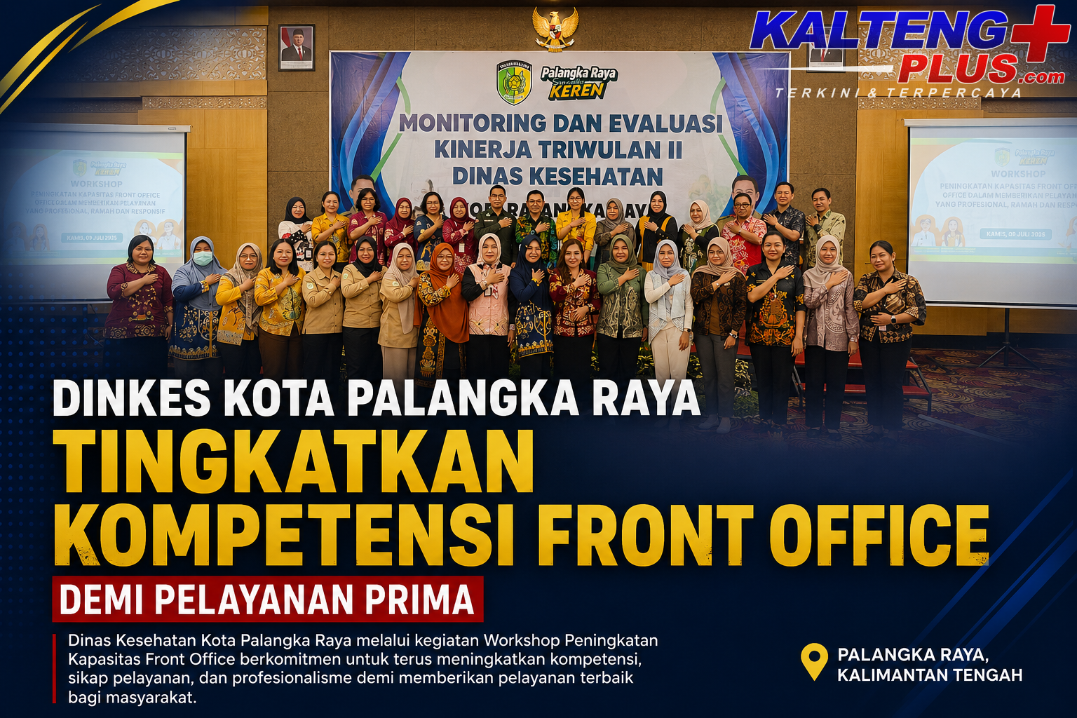 dinkes kota palangka raya tingkatkan kompetensi front office demi pelayanan prima