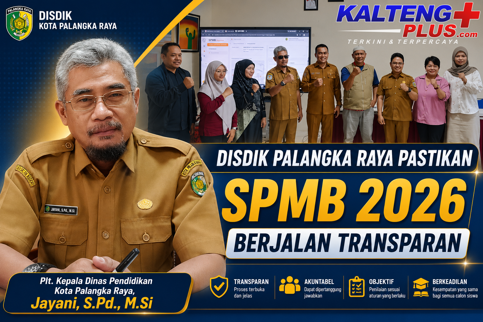 disdik palangka raya pastikan spmb 2026 berjalan transparan