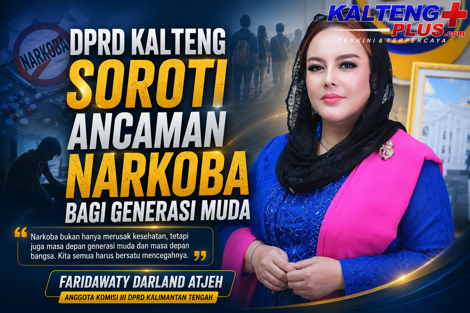 dprd kalteng soroti ancaman narkoba bagi generasi muda