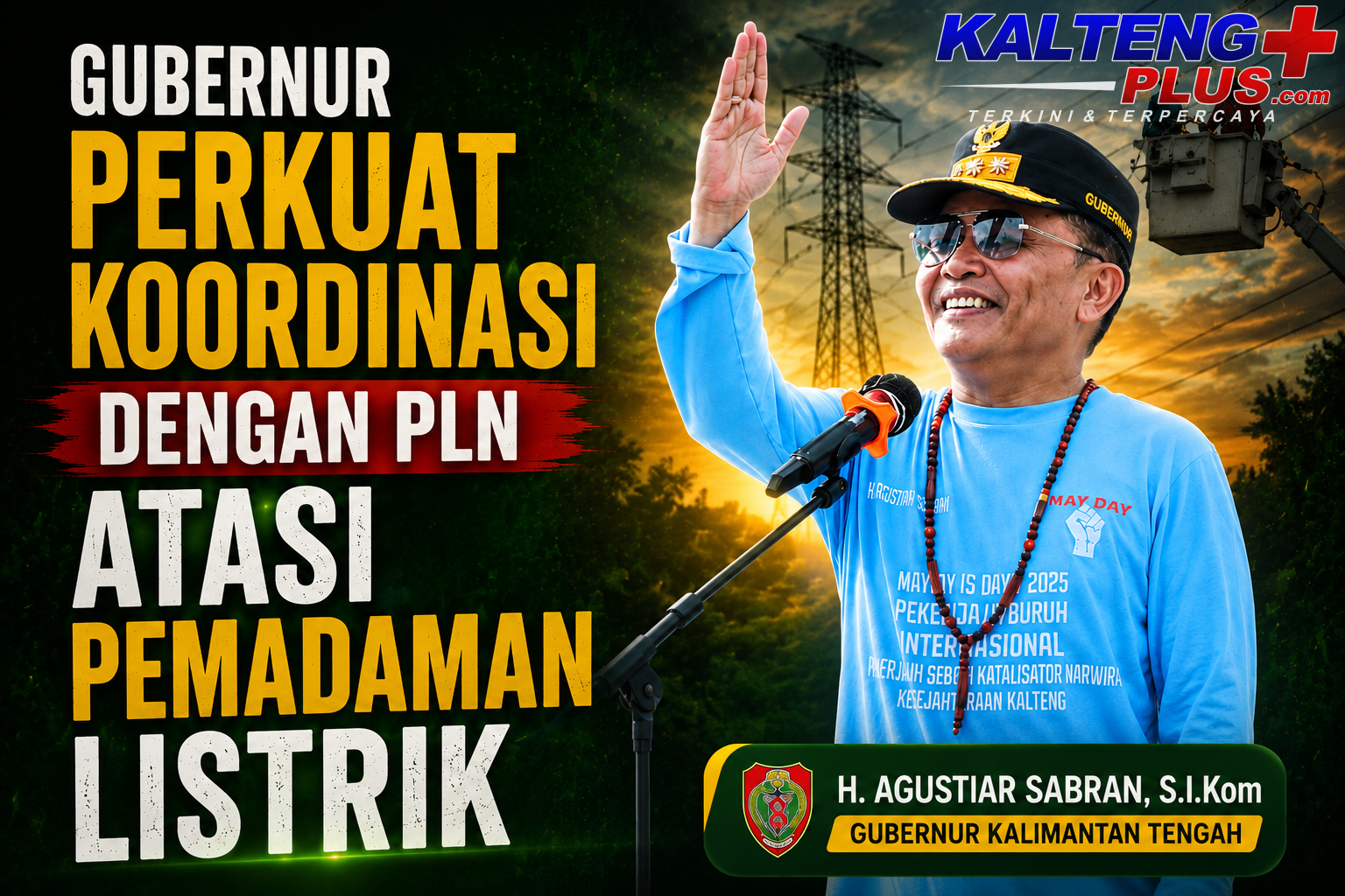 gubernur perkuat koordinasi dengan pln atasi pemadaman listrik