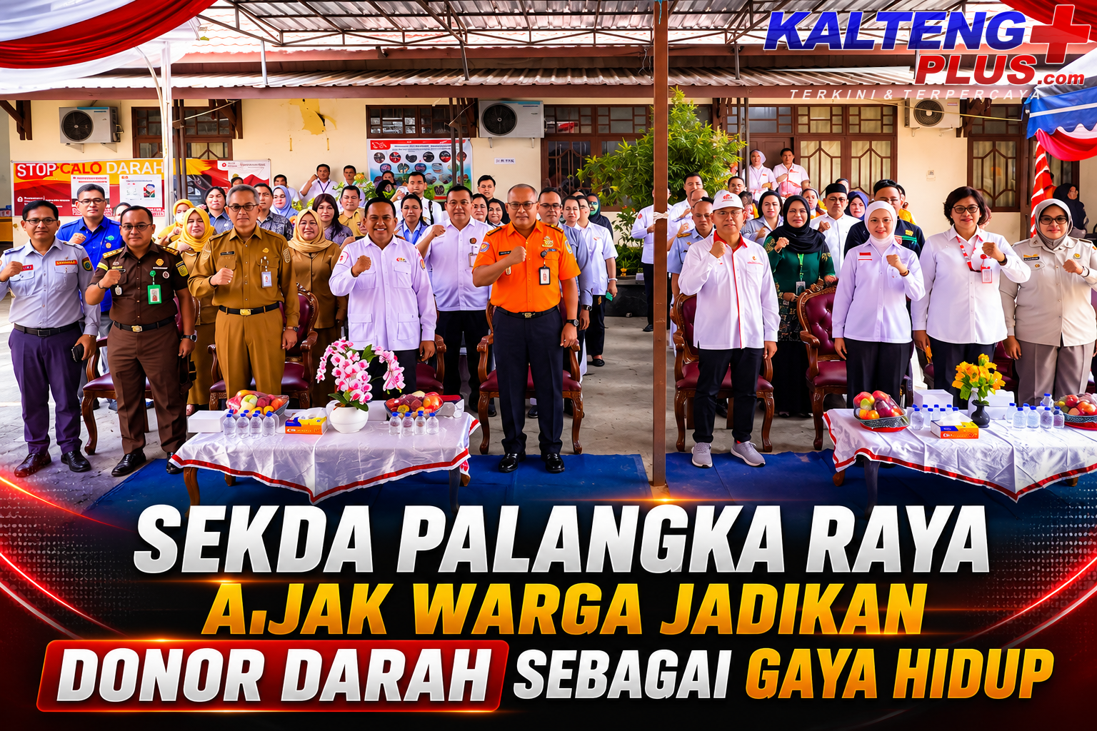 hari donor darah sedunia 2026 sekda palangka raya ajak masyarakat rutin donorkan darah