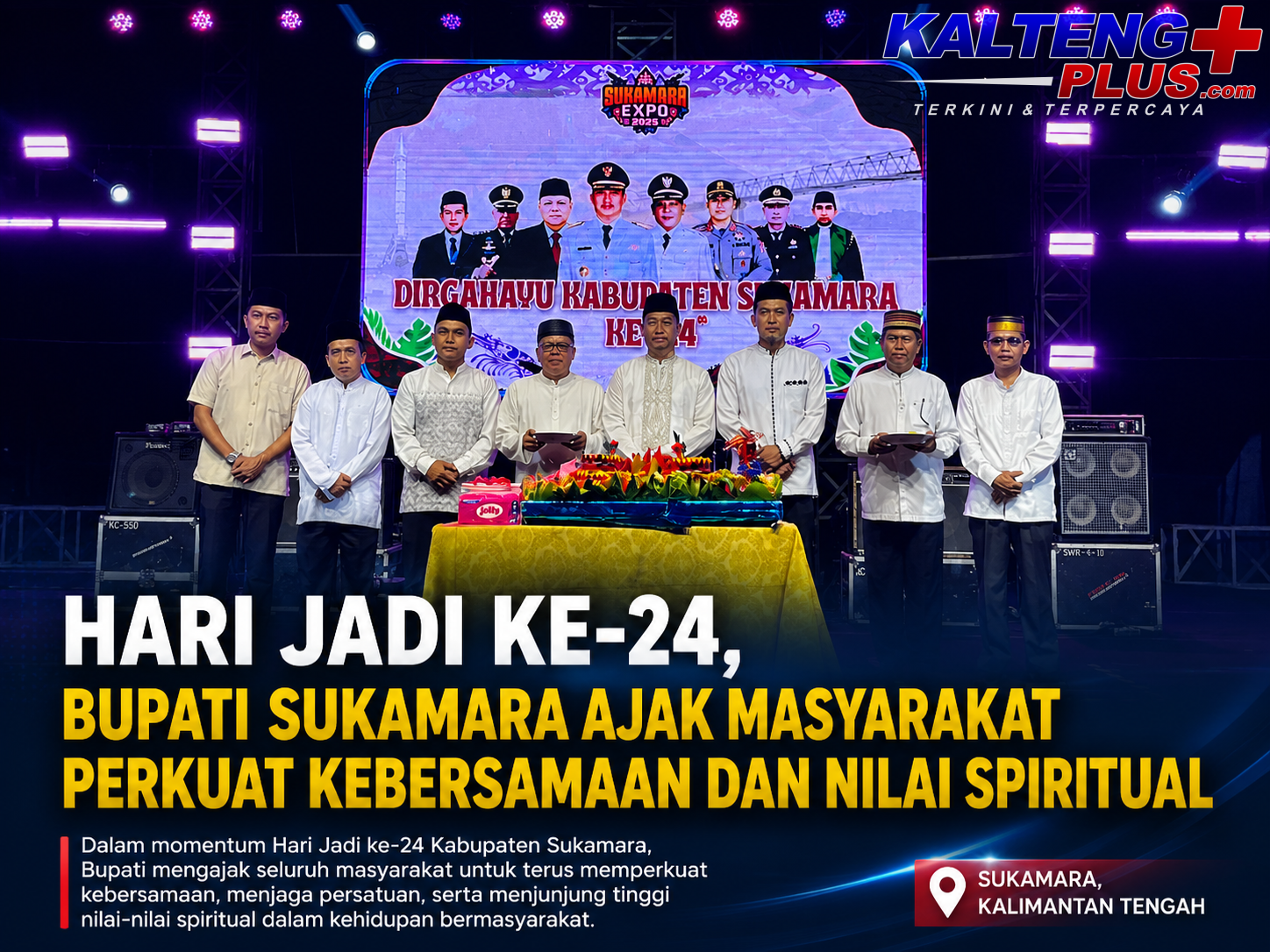 hari jadi ke 24 bupati sukamara ajak masyarakat perkuat kebersamaan dan nilai spiritual