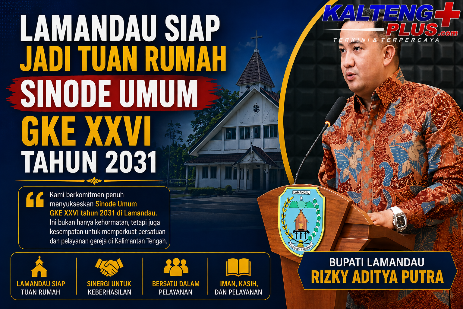 lamandau siap jadi tuan rumah sinode umum gke xxvi tahun 2031