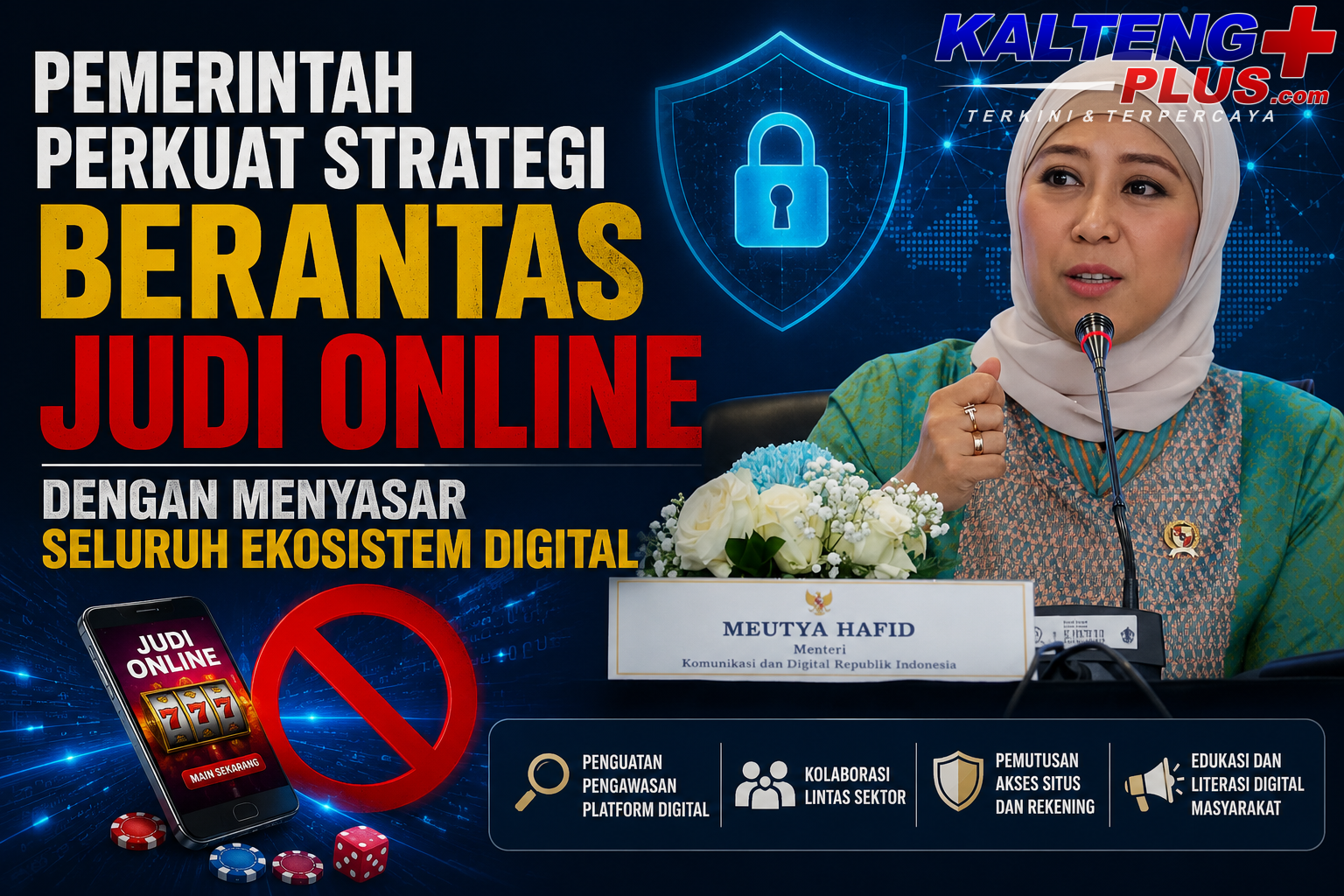 pemerintah perkuat strategi berantas judi online dengan menyasar seluruh ekosistem digital