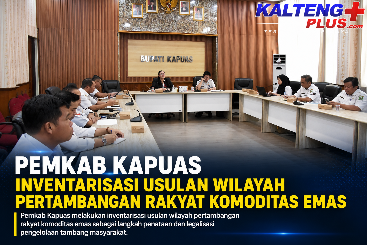 pemkab kapuas inventarisasi usulan wilayah pertambangan rakyat komoditas emas