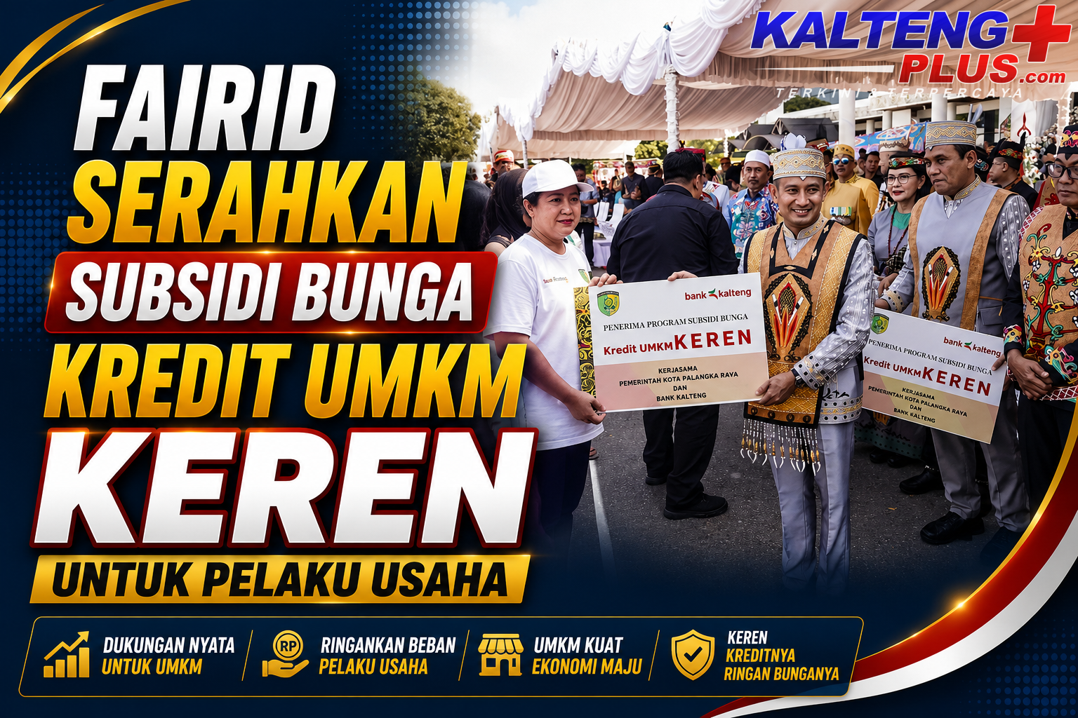 pemkot palangka raya salurkan subsidi bunga kredit umkm keren fairid naparin dorong pelaku usaha naik kelas