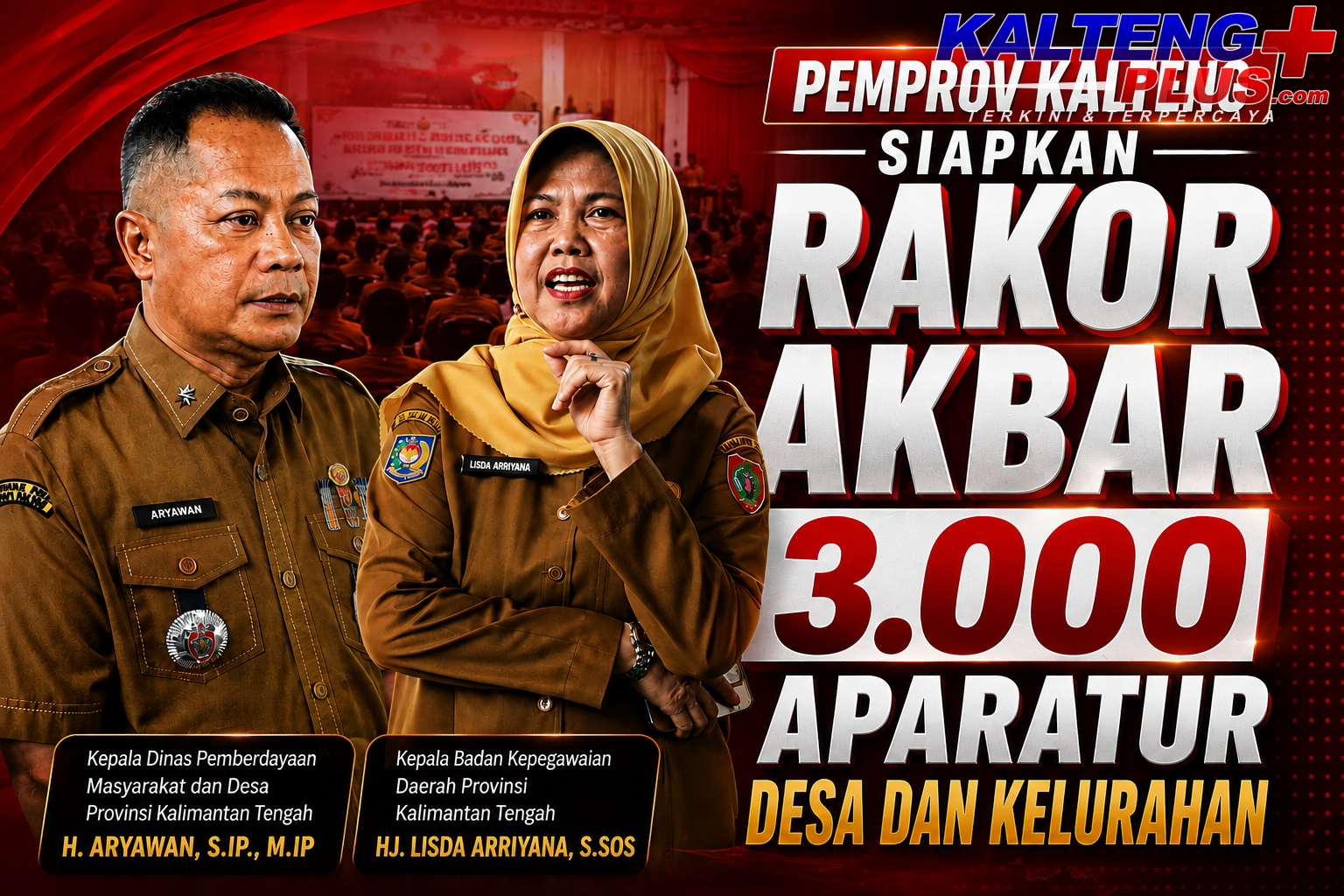 pemprov kalteng matangkan rakor pemerintahan desa dan kelurahan 2026 libatkan 3.000 peserta