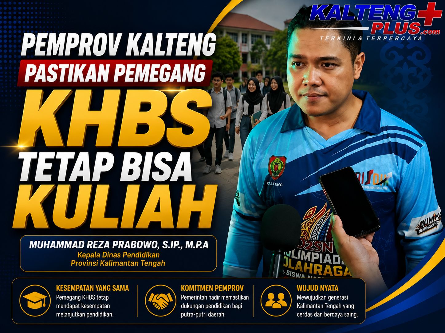 pemprov kalteng pastikan pemegang khbs tetap bisa kuliah