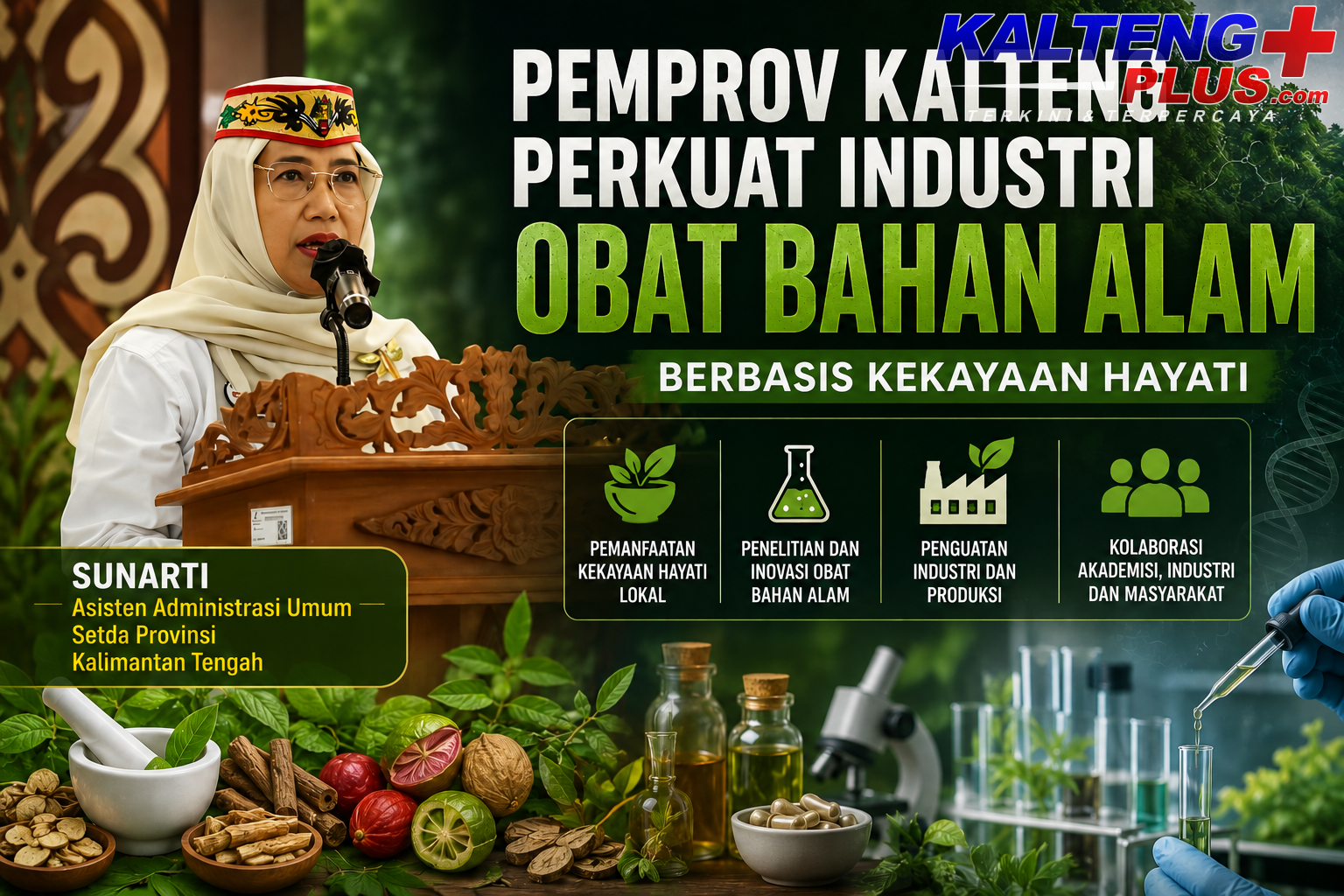 pemprov kalteng perkuat industri obat bahan alam dorong produk lokal berdaya saing
